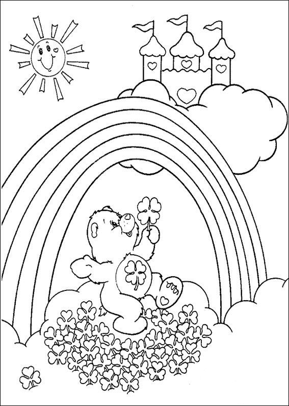 Plansa de colorat cu Ursuletii Grijulii 10 2